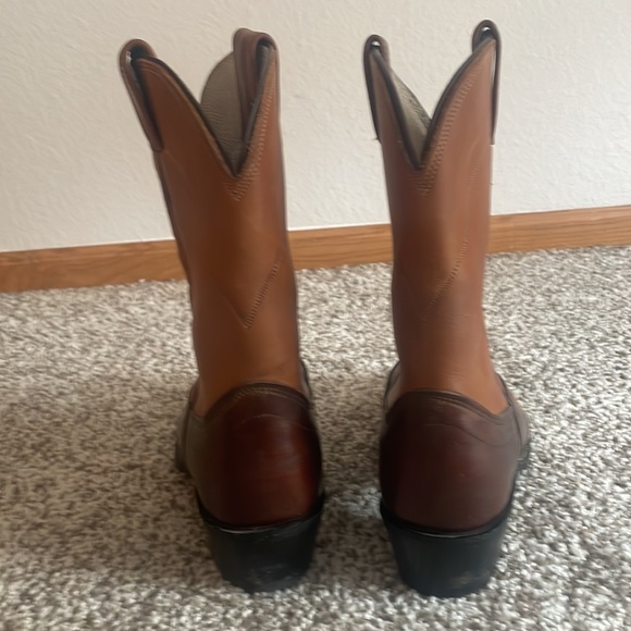 Olathe Leather Cowboy Boots with Vibram Biltrite Soles Made in the USA - Picture 7 of 11